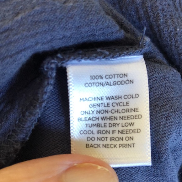 Loft | mauve colored t-shirt with embroidered floral detail short sleeve - Picture 10 of 11